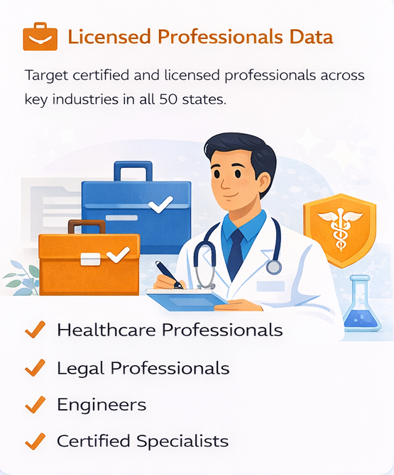 Licensed Professionals Data Image