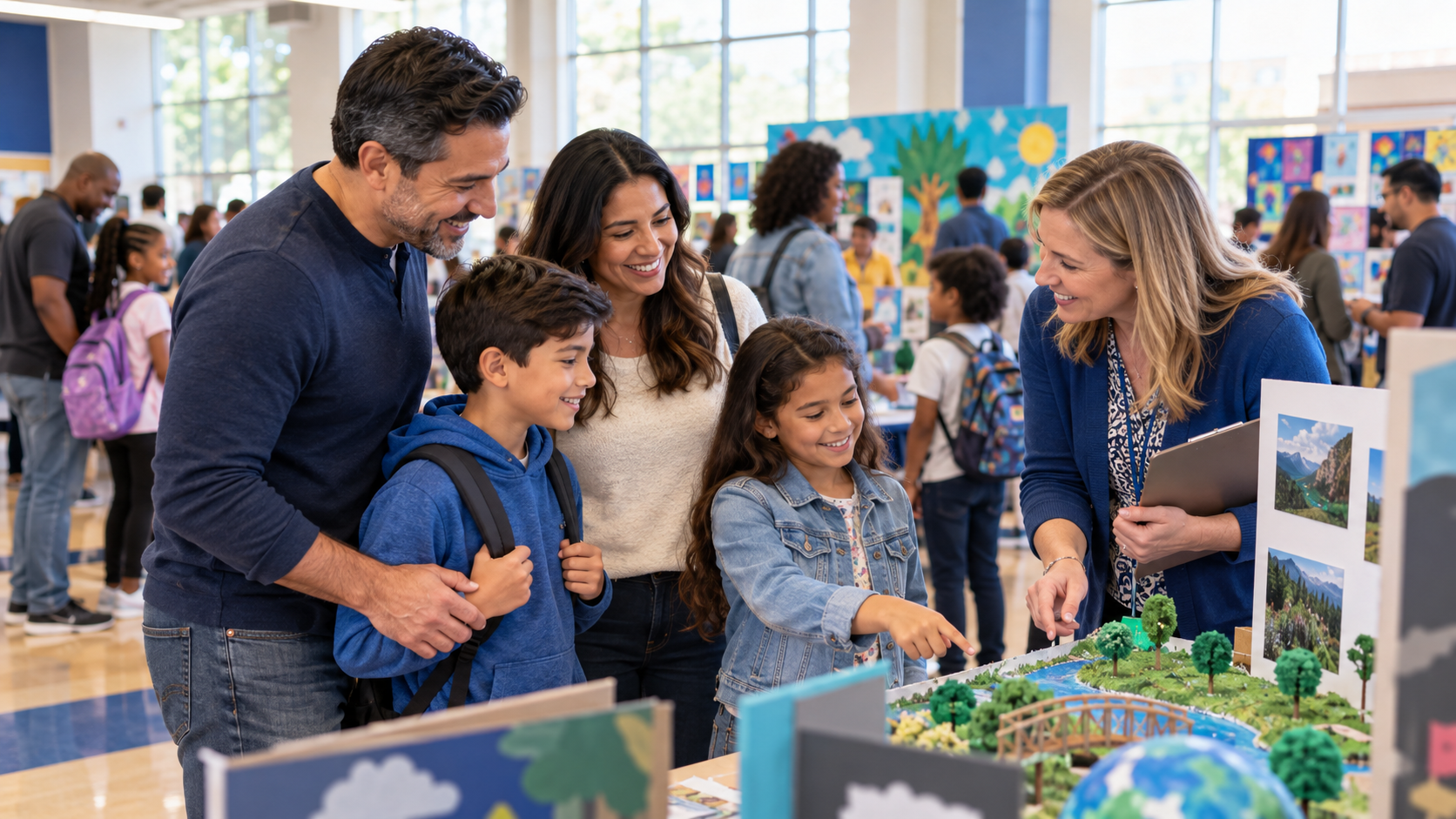 Families connect at school open house